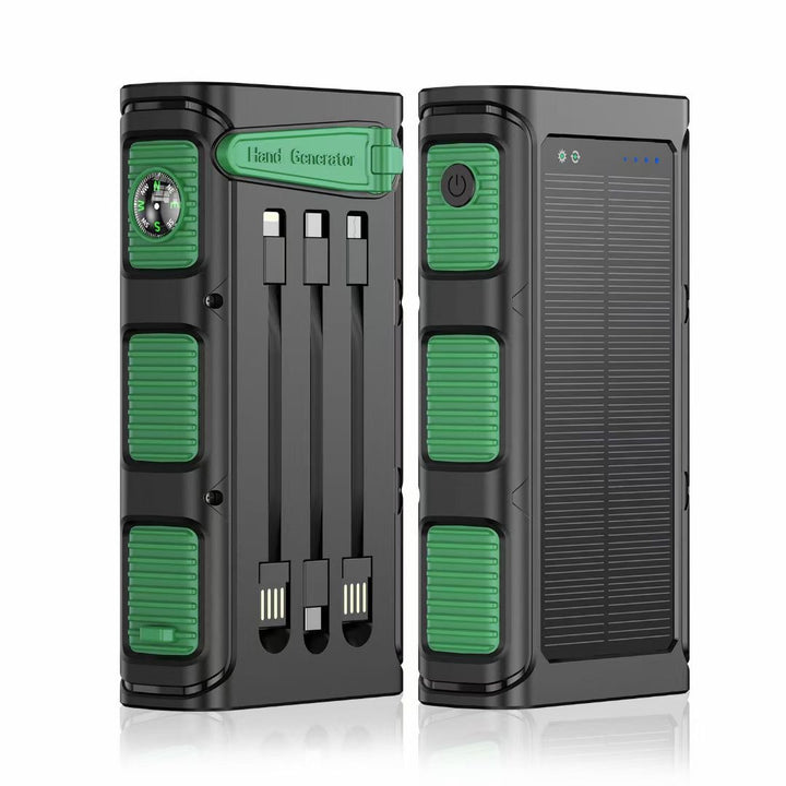 Multifunctional solar power bank with integrated compass and fast charging function Stornfield