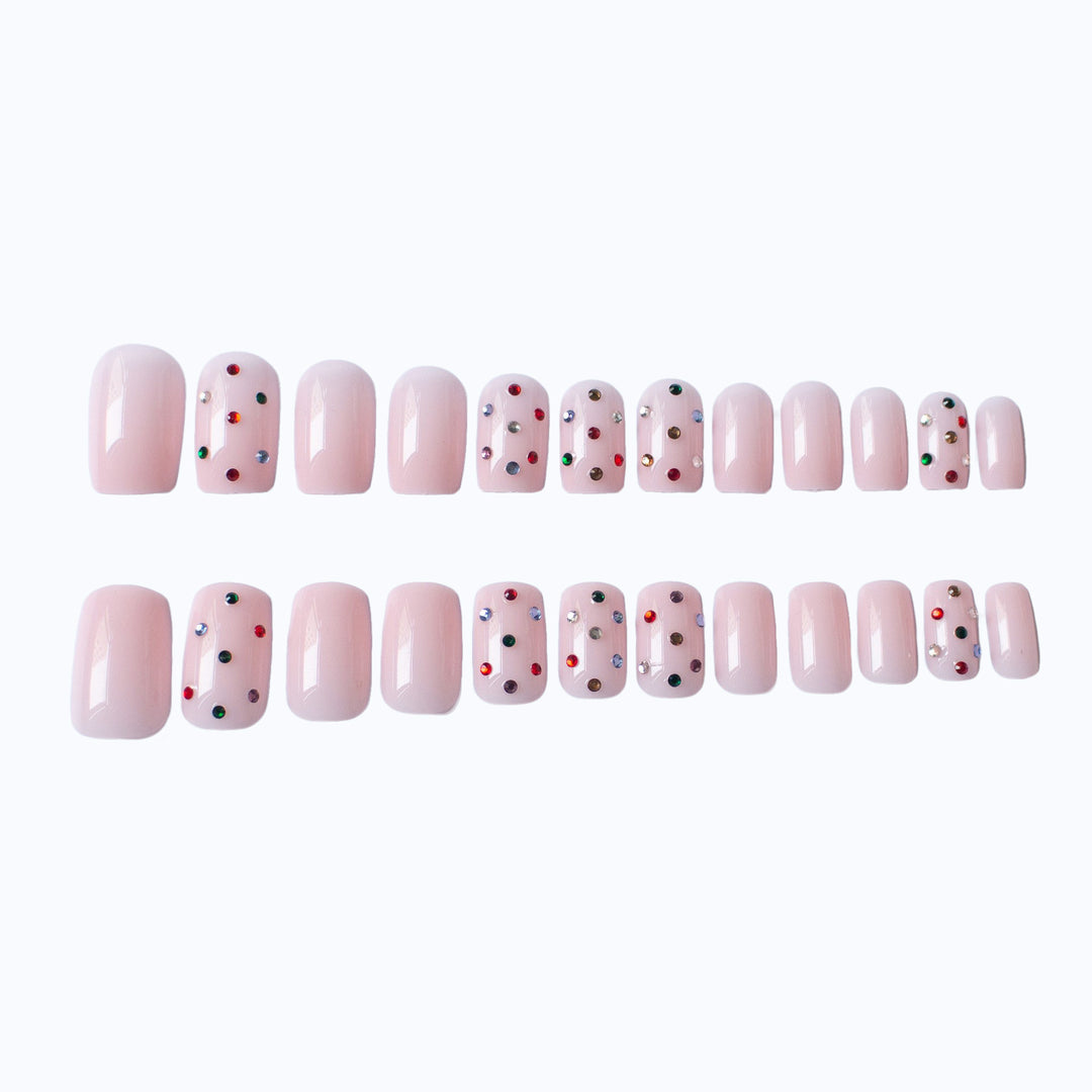 Decorative Gem-Studded Nail Art Set
