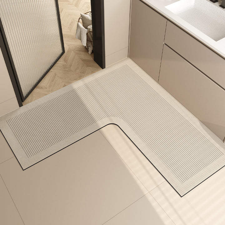 L-Shaped Bathroom Rug