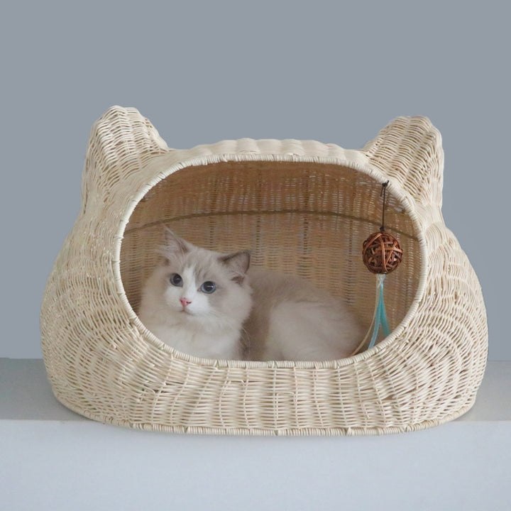 Cozy cat basket with ear design Stornfield