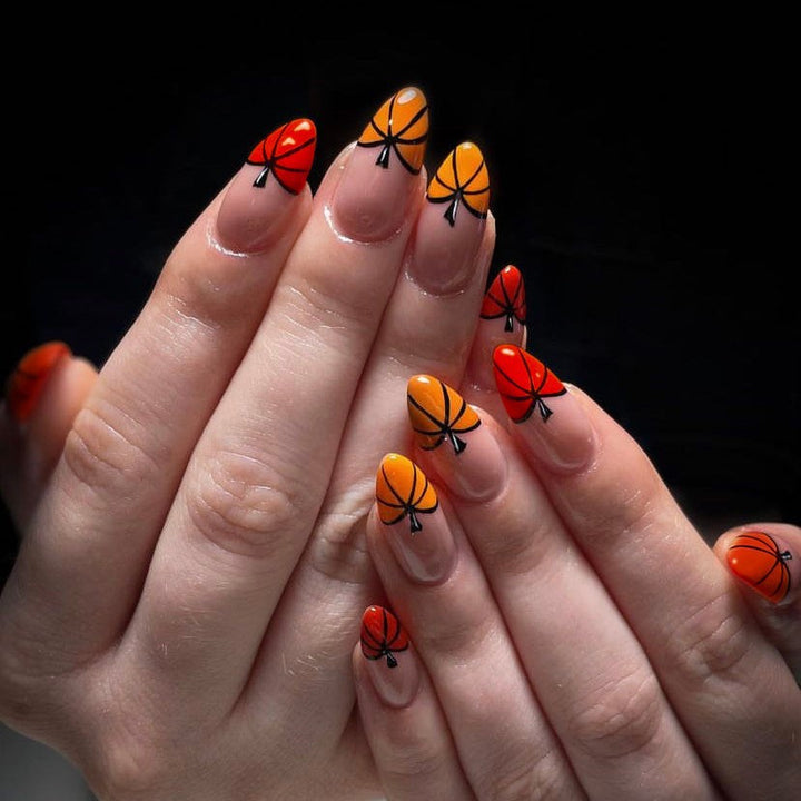 Artful Ghost-Themed Press-On Nails Stornfield