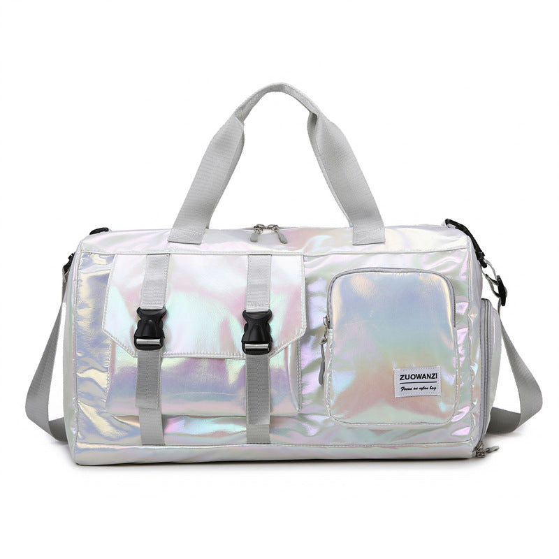 Iridescent Multi-Pocket Travel Duffel Bag Stornfield
