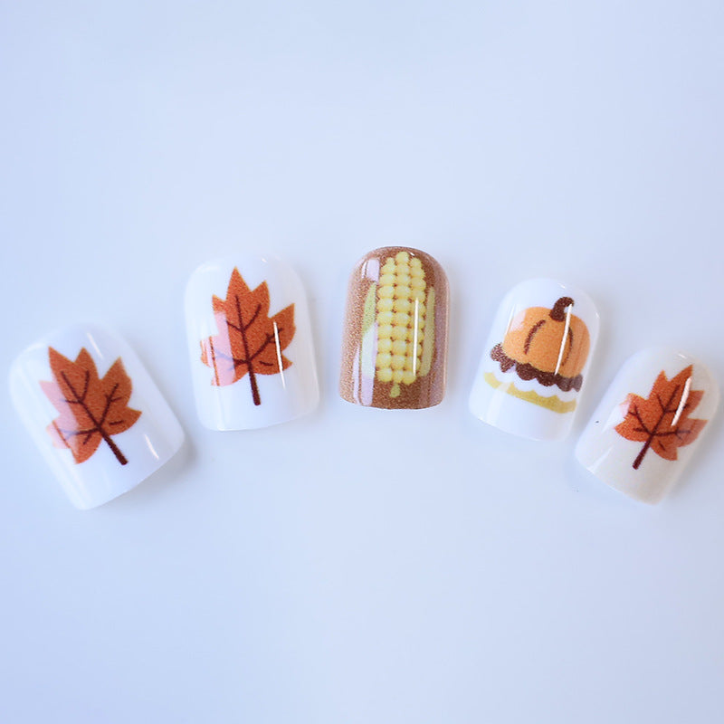 Autumn-Inspired Nail Art Set Stornfield