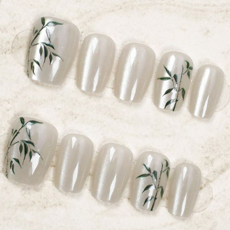Artistic Floral Press-On Nail Art Stornfield