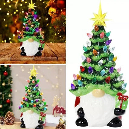 Santa Claus decoration figure with Christmas tree Stornfield