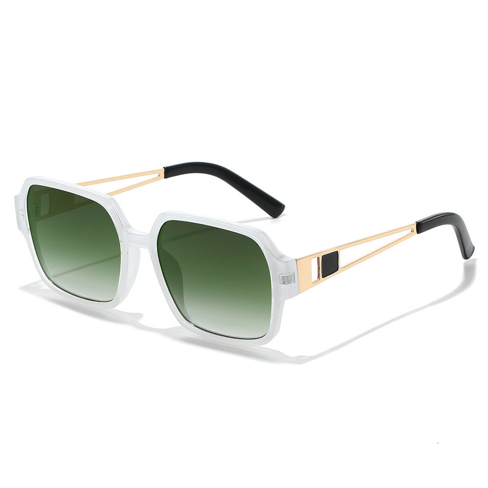 Chic Oversized Square Sunglasses with Decorative Accents Stornfield