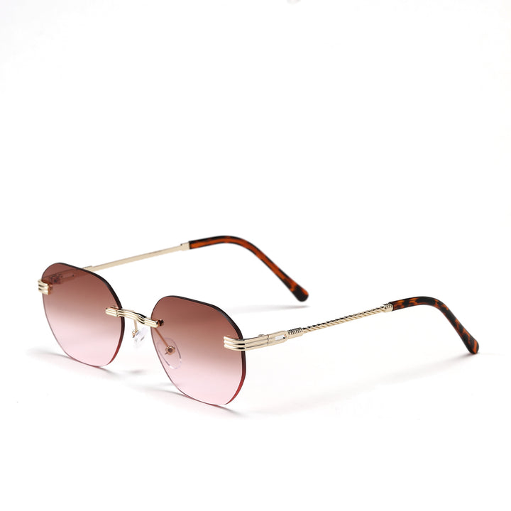 Ladies geometric sunglasses with elegant metal frame Stornfield