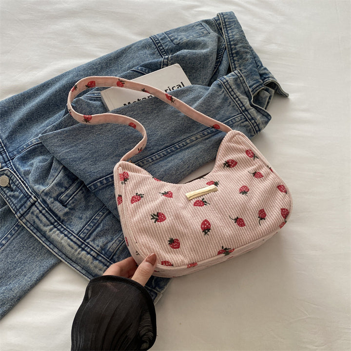 Floral Embroidered Shoulder Bag