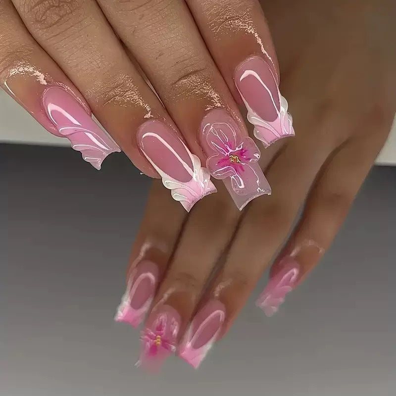 Floral Art Press-On Nail Set Stornfield