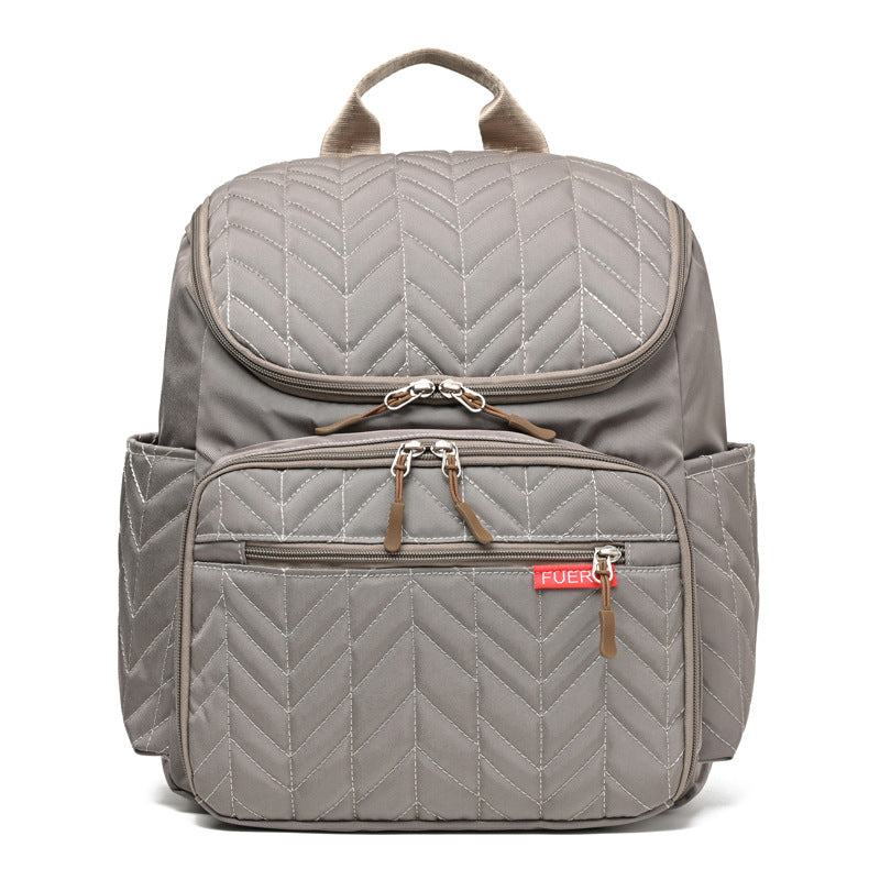 Elegant Quilted Multi-Compartment Backpack Stornfield
