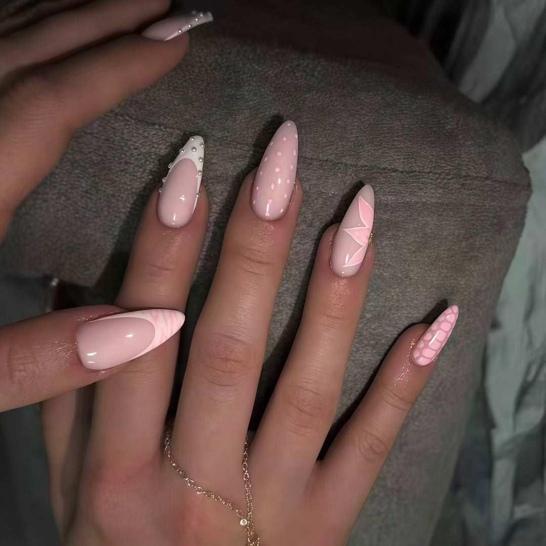 Floral Accent Nail Art Extensions Stornfield