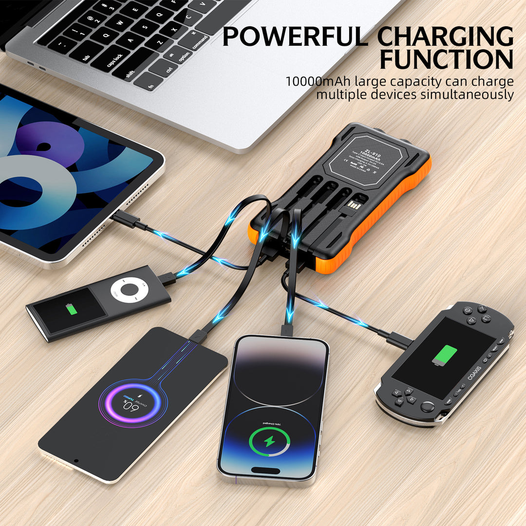 Solar Powerbank with Integrated LED Light Stornfield