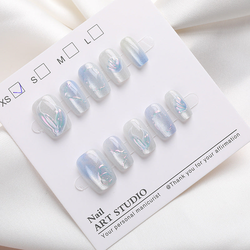 Iridescent Nail Art Press-On Collection Stornfield