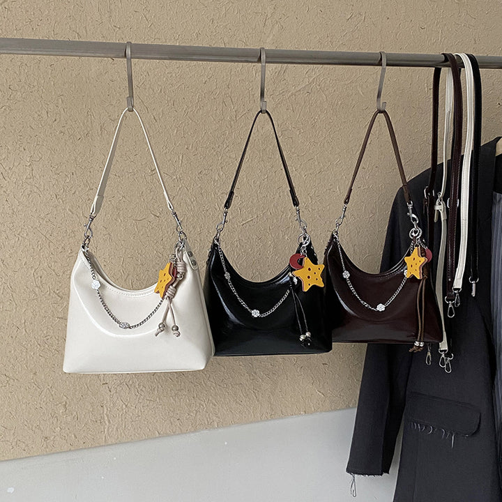 Premium Leather Slouch Shoulder Bag