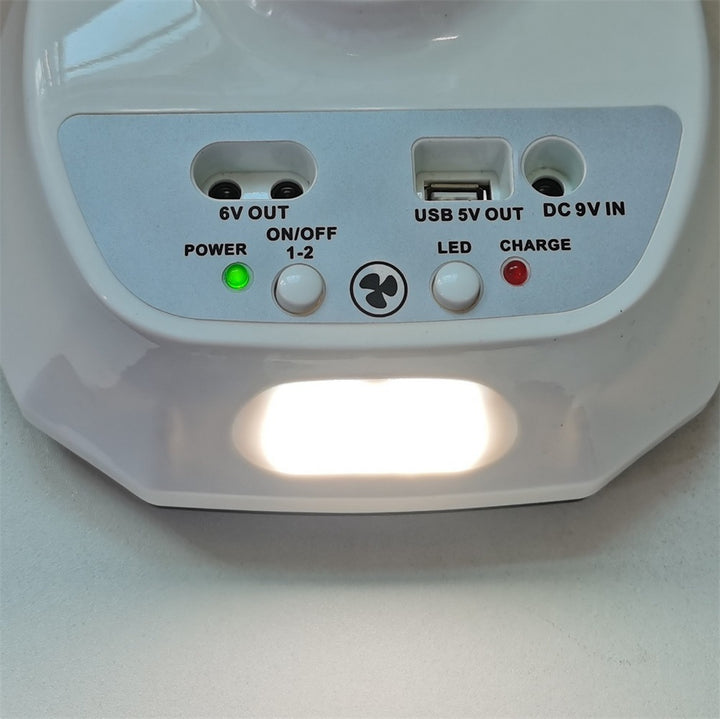 Unisex nan leiser USB table fan with multi-blade design, oscillating tilt function and timer Stornfield