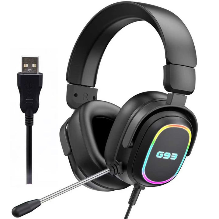 Gaming headset with RGB backlighting and comfortable padding Stornfield