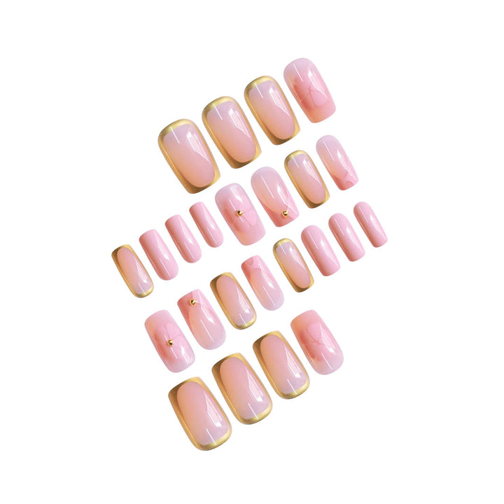 Elegant French Tip Press-On Nails Stornfield