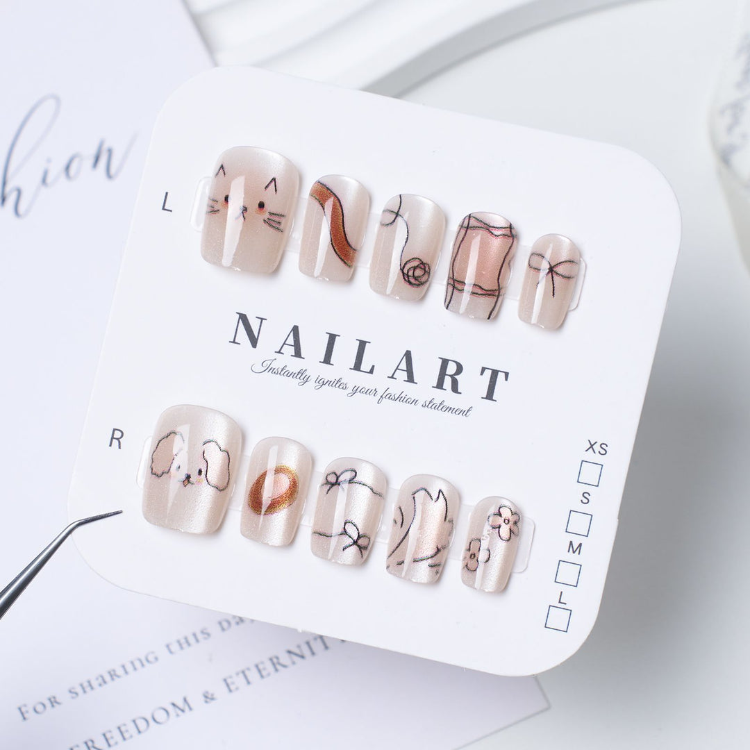 Decorative Floral Nail Art Set