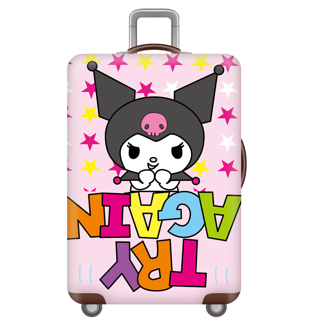 Unisex children's suitcase with reinforced hard shell, telescopic handle and Kuromi motif Stornfield