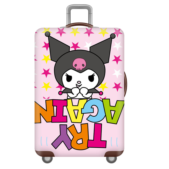 Unisex children's suitcase with reinforced hard shell, telescopic handle and Kuromi motif Stornfield