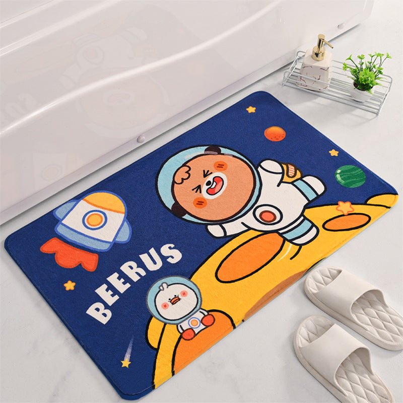 Cute Cartoon-Themed Bath Mat