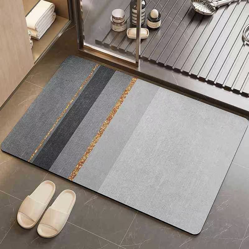 Geometric Pattern Bathroom Mat Stornfield