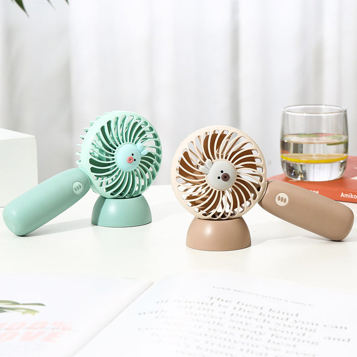 Unisex Portable Handheld Cooling Fan with Cute Animal Design Stornfield