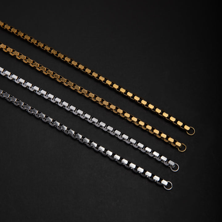 Stainless Steel Chain Necklace and Bracelet Set Stornfield