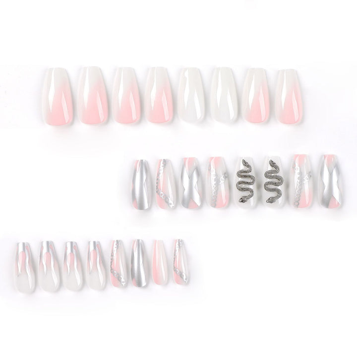 Artistic Nail Extensions with Snake Design Stornfield
