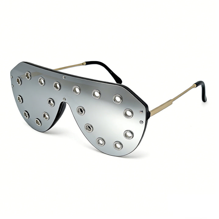 Women's statement sunglasses in futuristic design with decorative elements Stornfield
