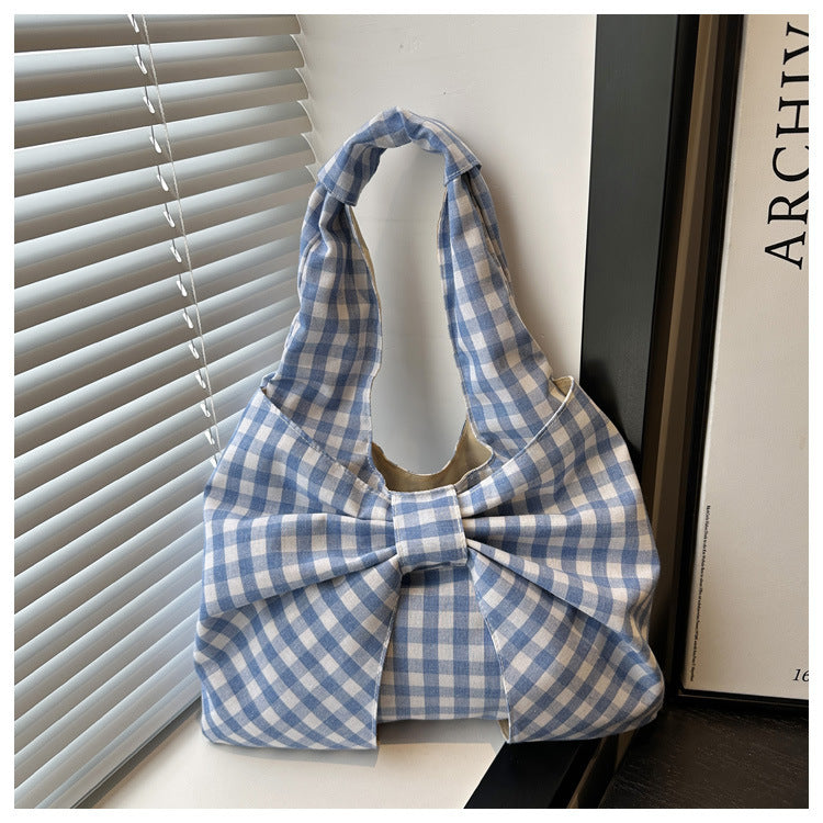 Bow Accent Fabric Tote Bag Stornfield