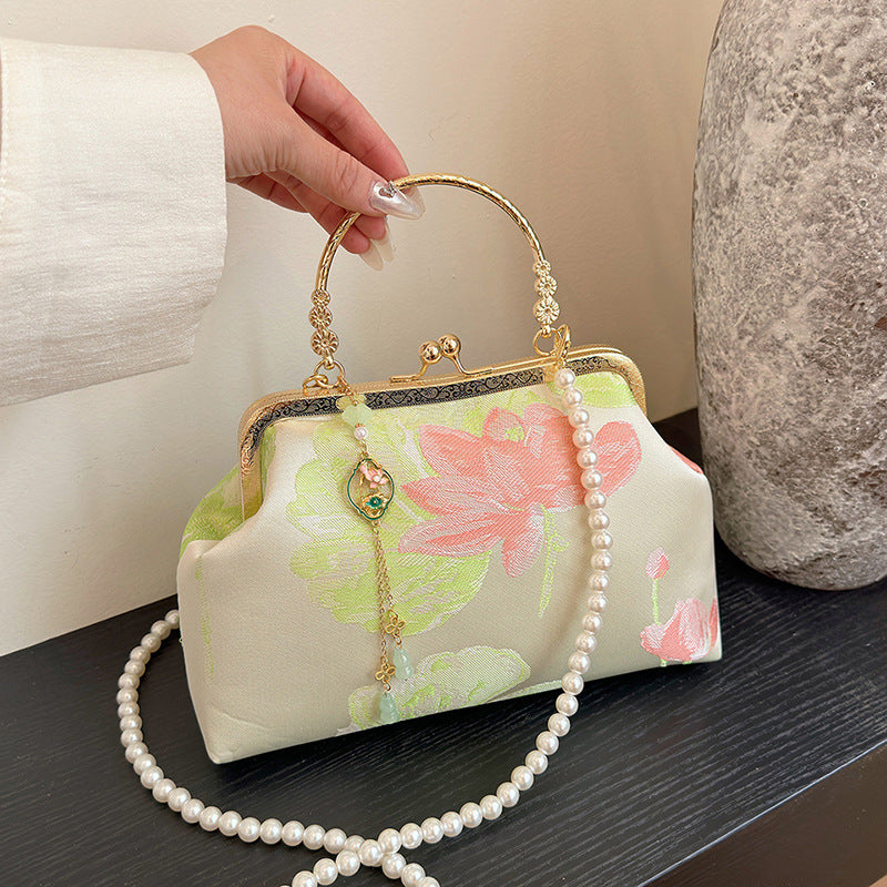 Vintage Floral Dressy Handbag