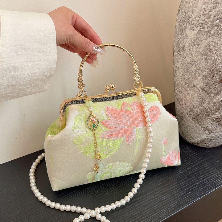 Vintage Floral Dressy Handbag