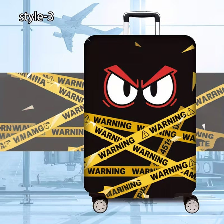 Women’s hard-shell suitcase with eye-catching warning motif Stornfield