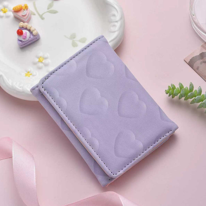 Cute Heart-Pattern Cardholder