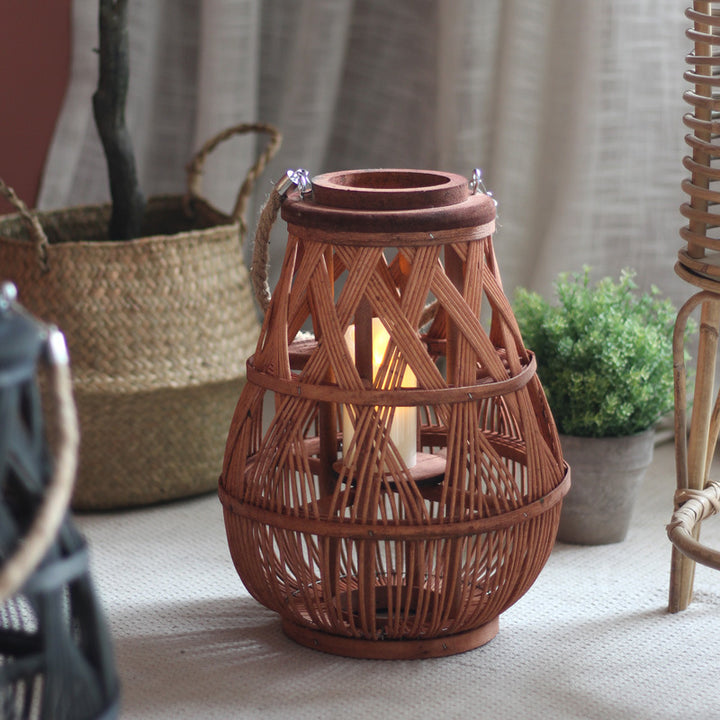 Handmade Rattan Lantern Stornfield