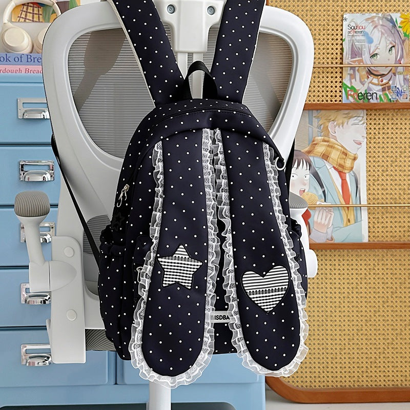 Cute Bunny-Ear Drawstring Backpack Stornfield
