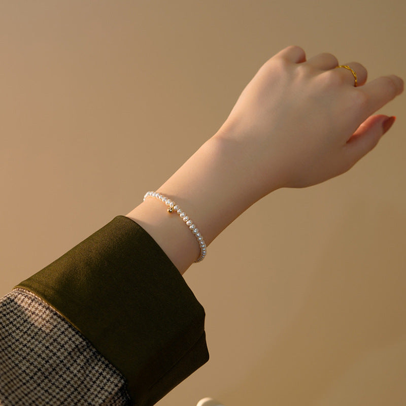 Pearl bracelet with fine gold accent Stornfield