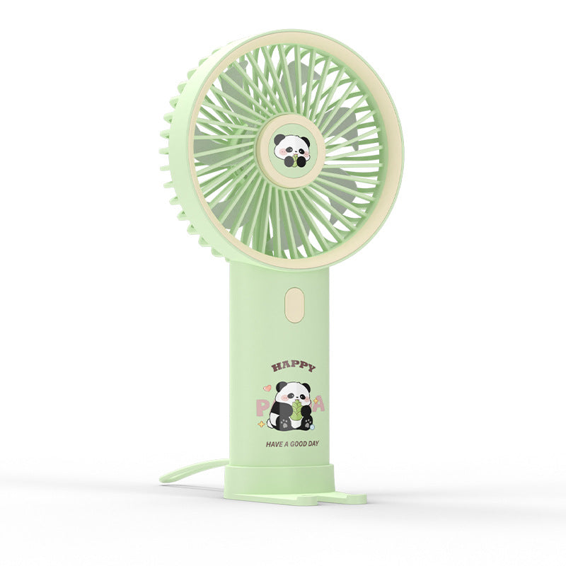 Women Portable Handheld Fan with Cute Panda Design Stornfield