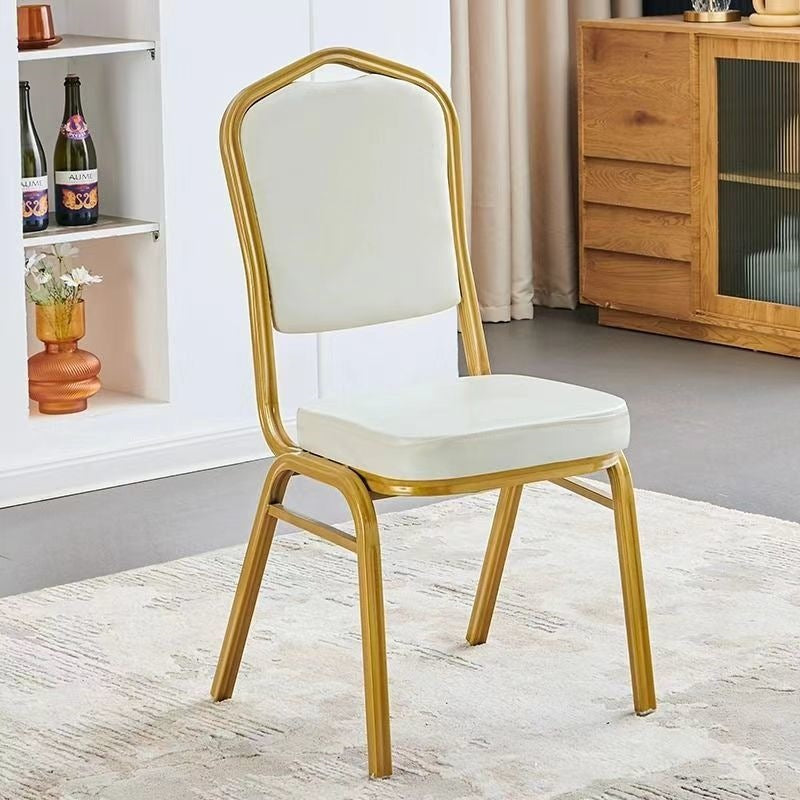 Elegant Upholstered Dining Chair with Gold Frame Stornfield
