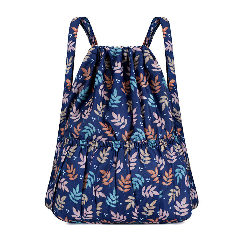 Floral Print Drawstring Backpack Stornfield