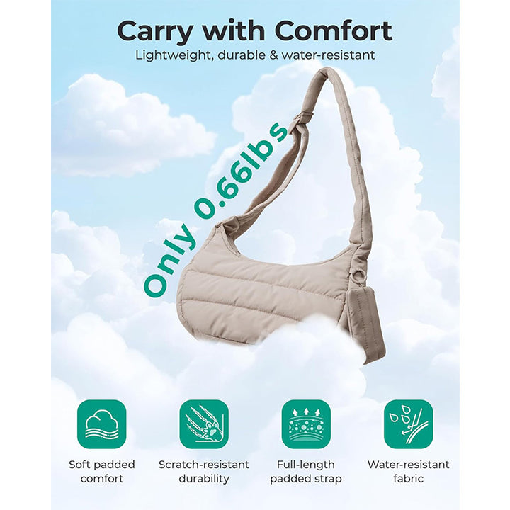 Comfortable shoulder bag with practical additional function Stornfield