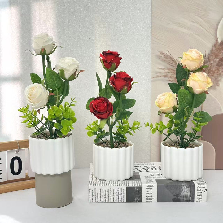 Decorative Faux Rose for Home Decor Display