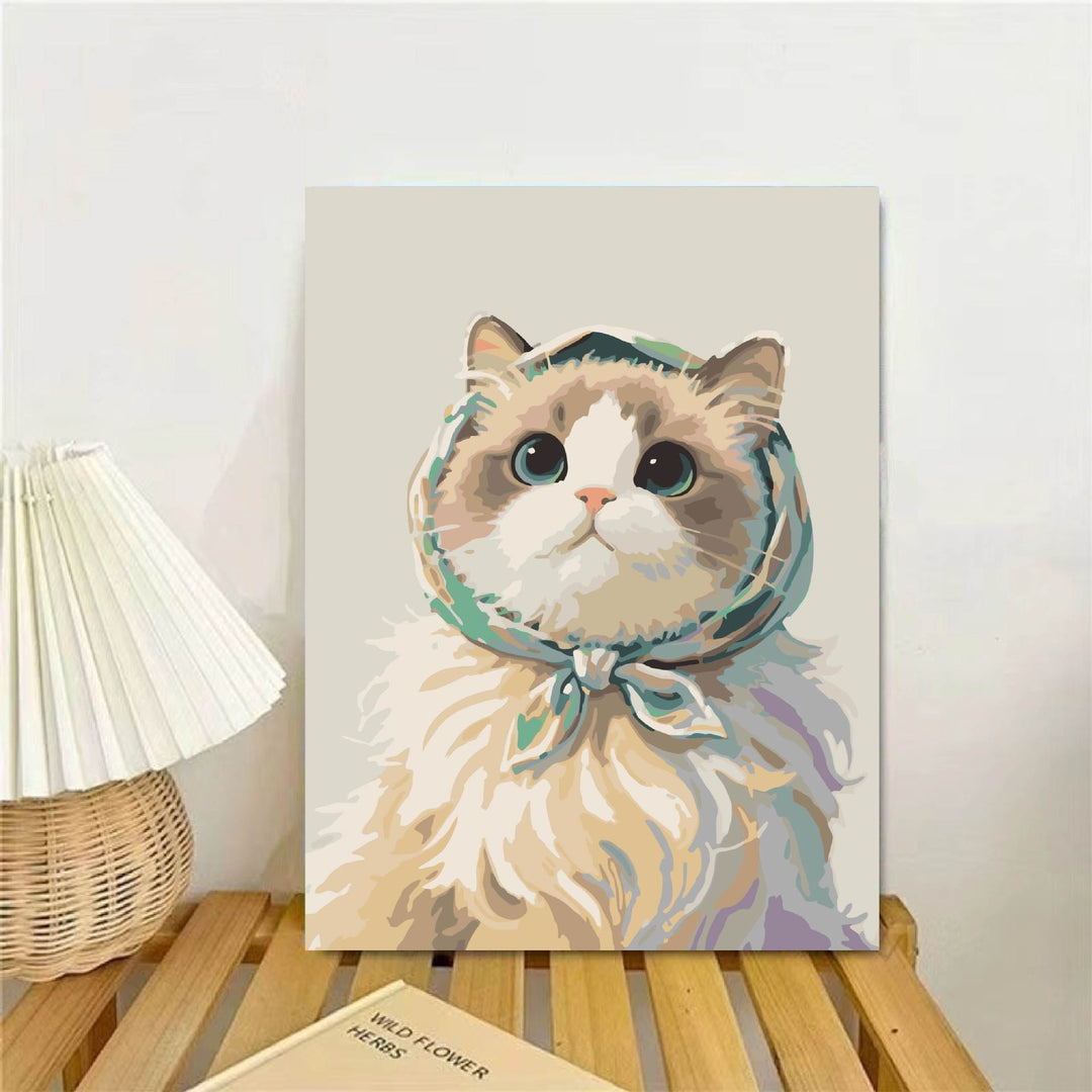 Cat-Themed Illustrated Wall Art Print Stornfield