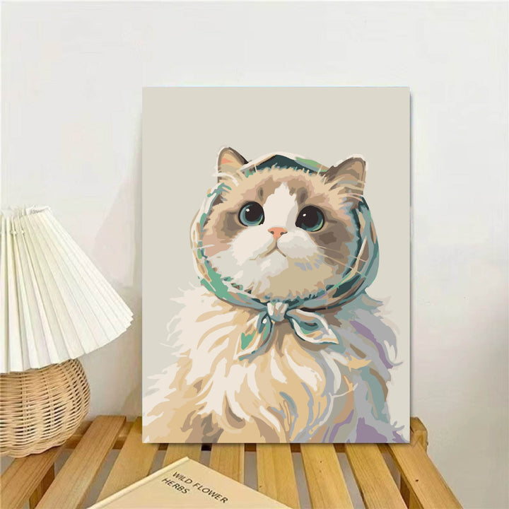 Cat-Themed Illustrated Wall Art Print Stornfield