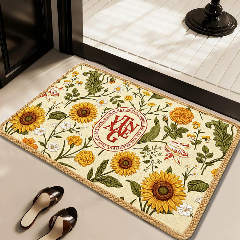 Floral Patterned Doormat