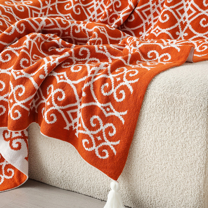 Patterned Accent Throw Blanket