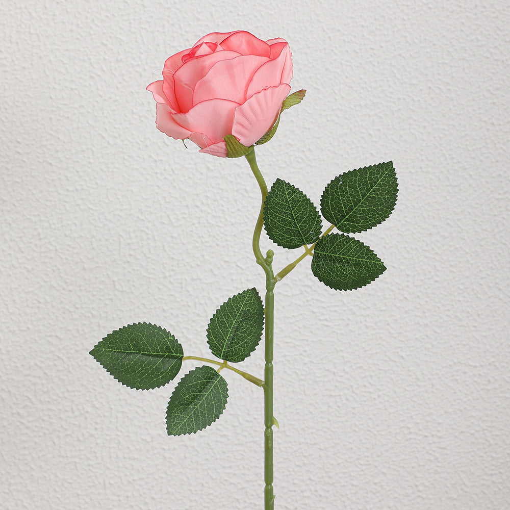 Artificial rose branch with realistic appearance