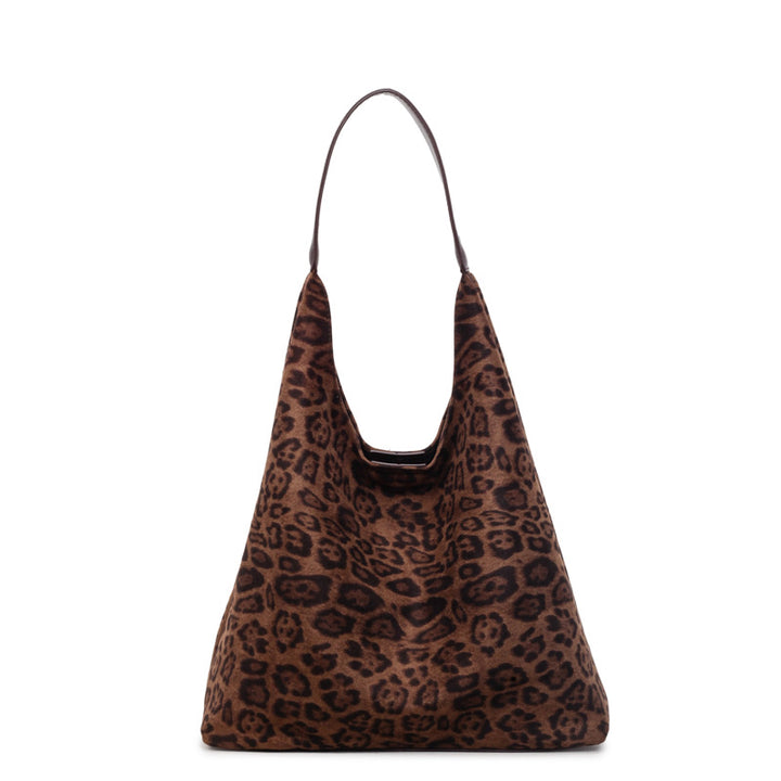 Suede Leopard Print Hobo Bag Stornfield