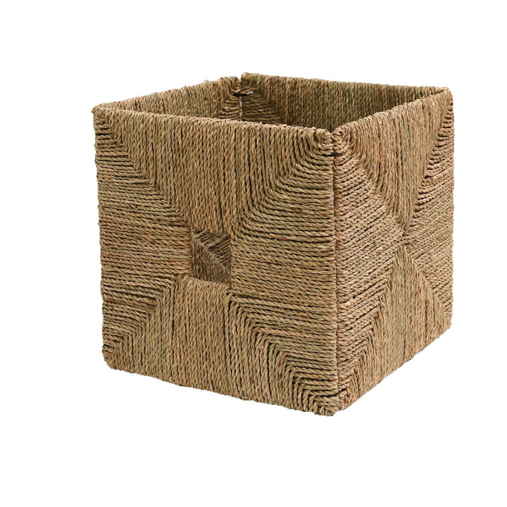 Rectangular storage basket with handwoven design Stornfield